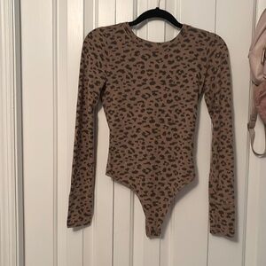 Abercrombie XS cheetah print/brownish black body suit.